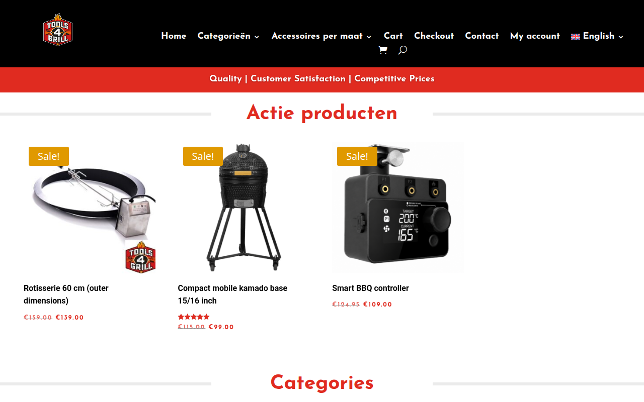 Screenshot van tools4grill.nl