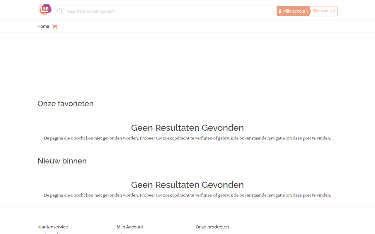 Screenshot van top-aanbod.nl