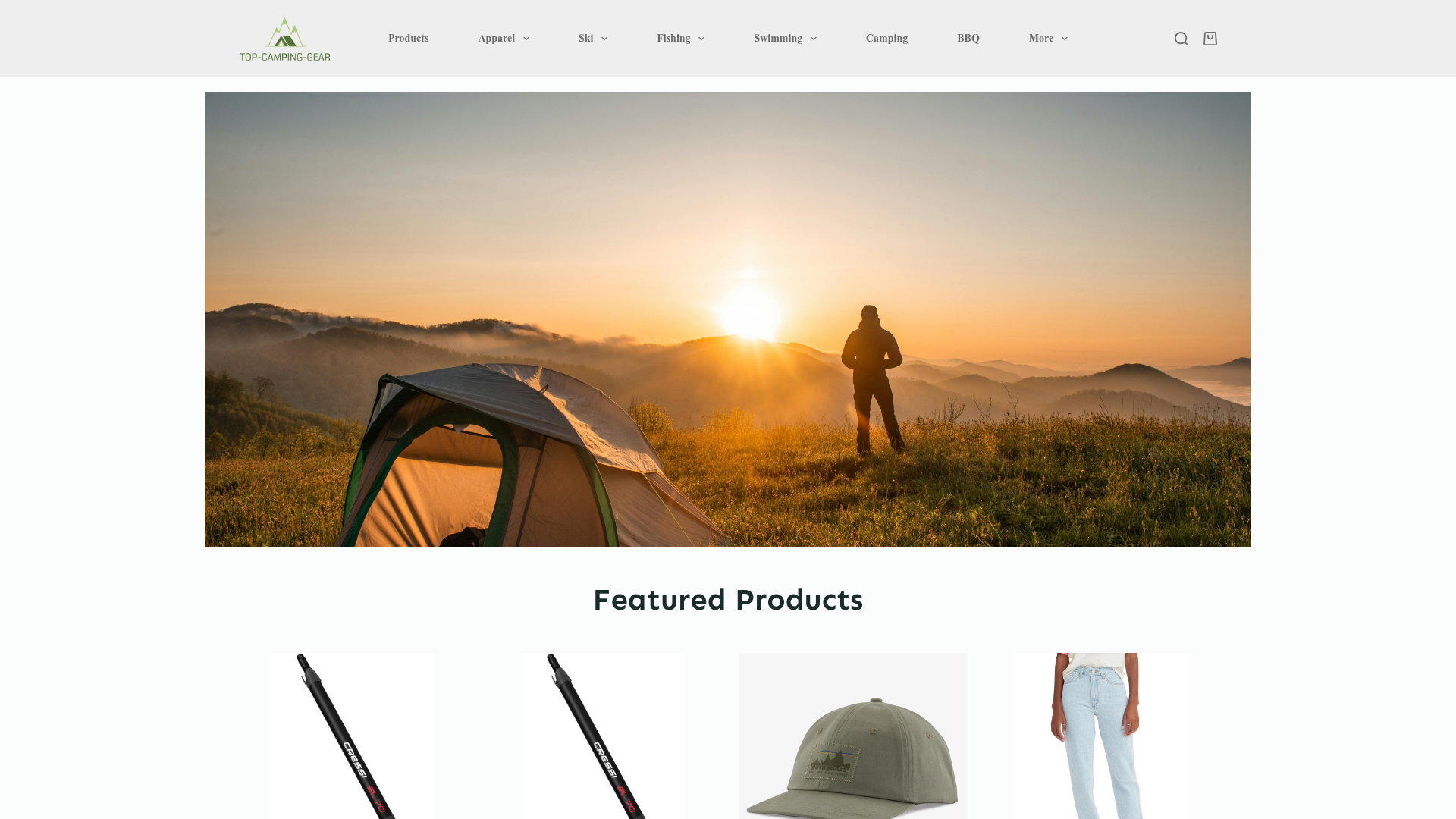 Screenshot van top-camping-gear.com