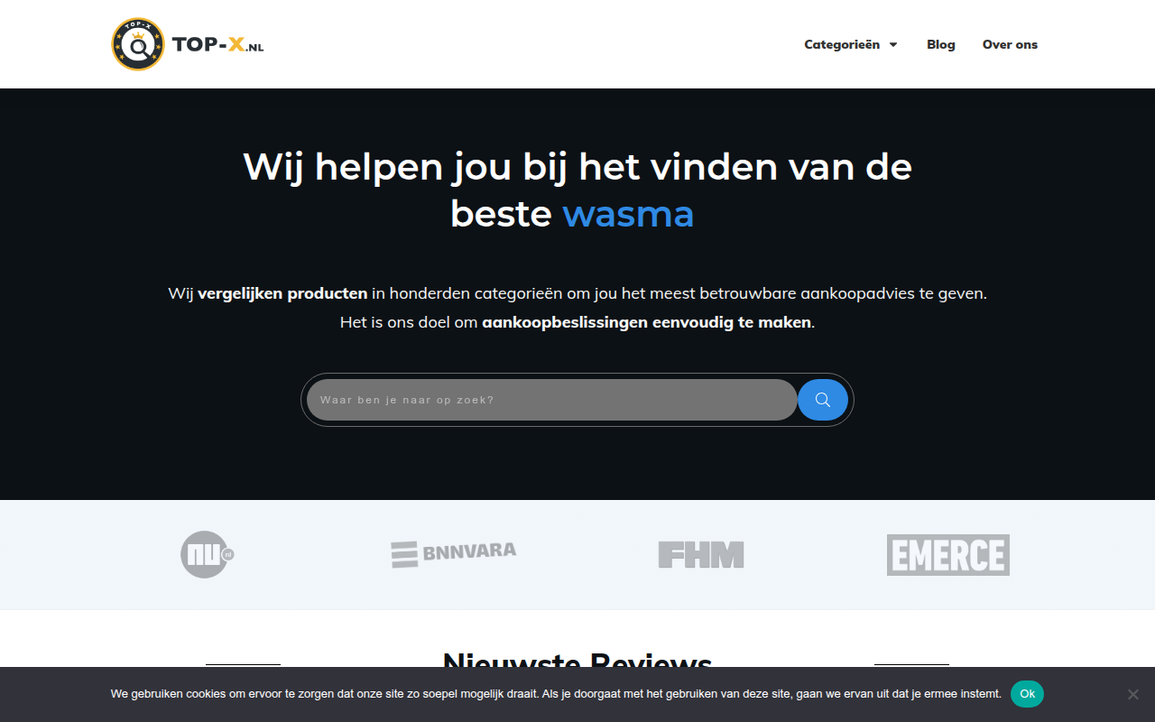 Screenshot van top-x.nl