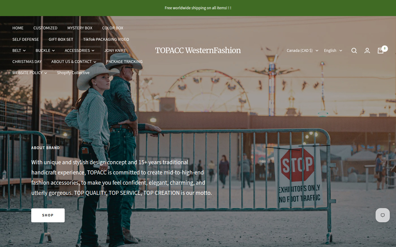 Screenshot van topacc-fashion.myshopify.com