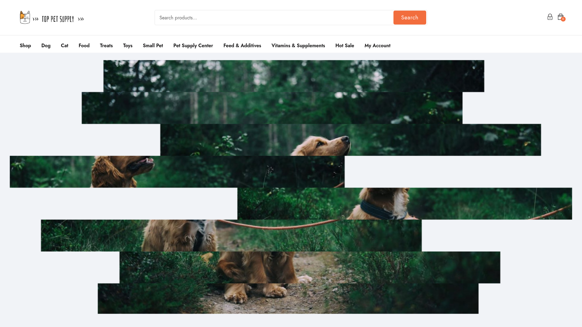 Screenshot van toppetsupply.com
