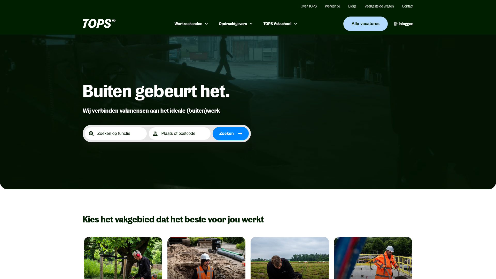 Screenshot van tops.nl
