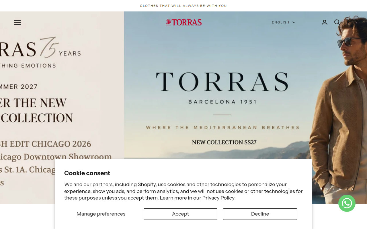 Screenshot van torras.com