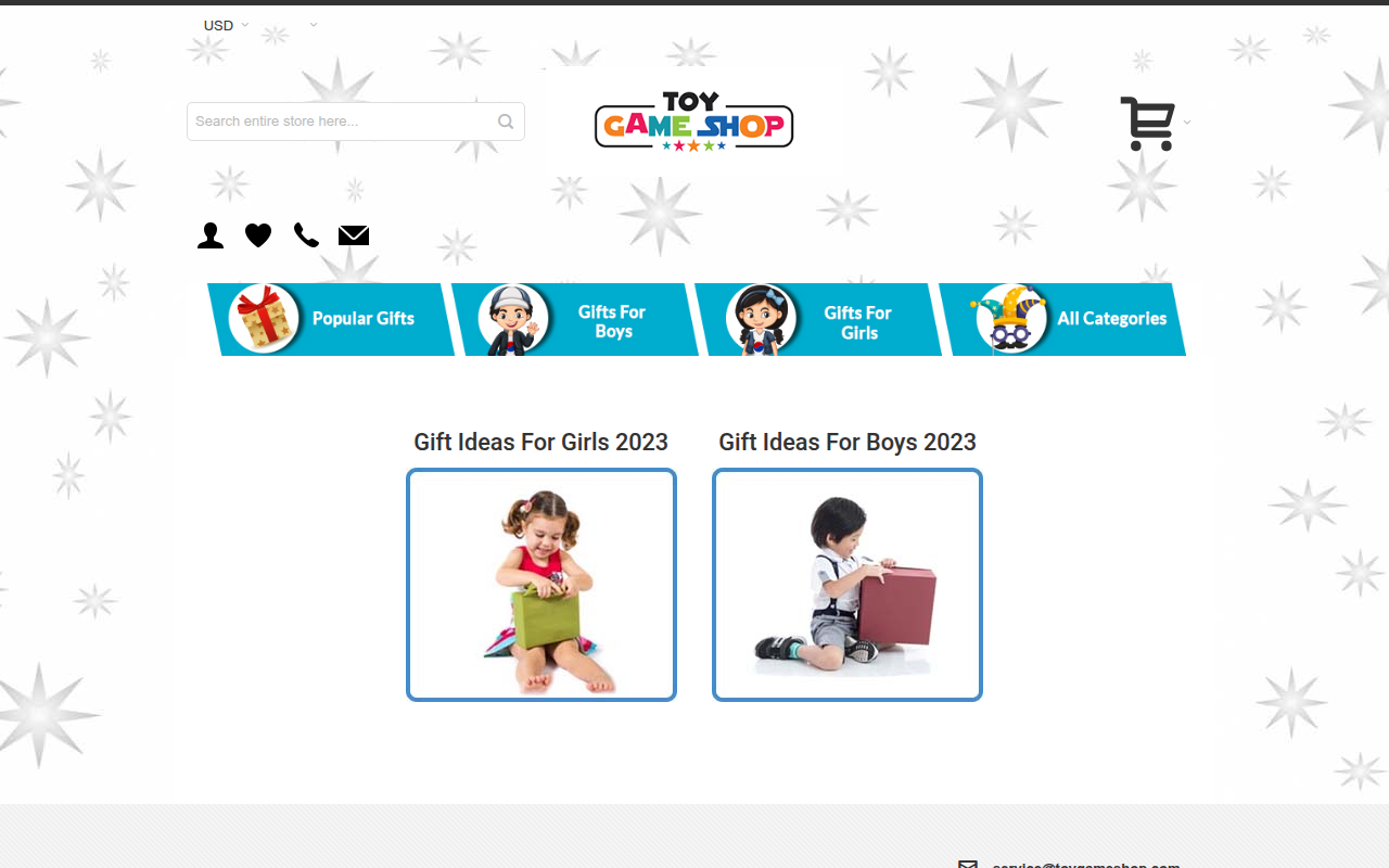 Screenshot van toygameshop.com