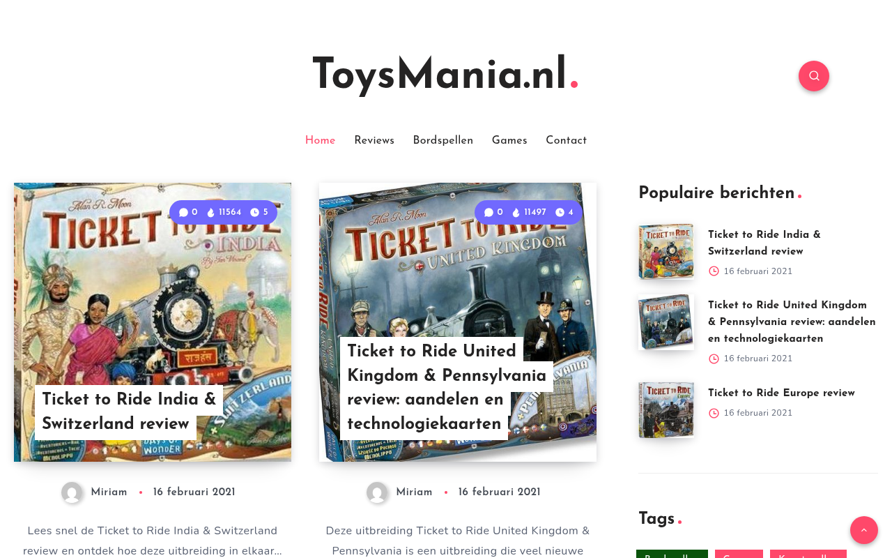 Screenshot van toysmania.nl