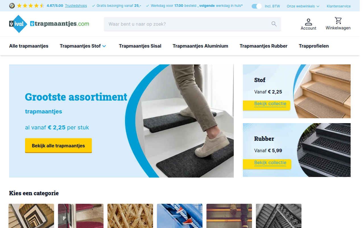 Screenshot van trapmaantjes.com