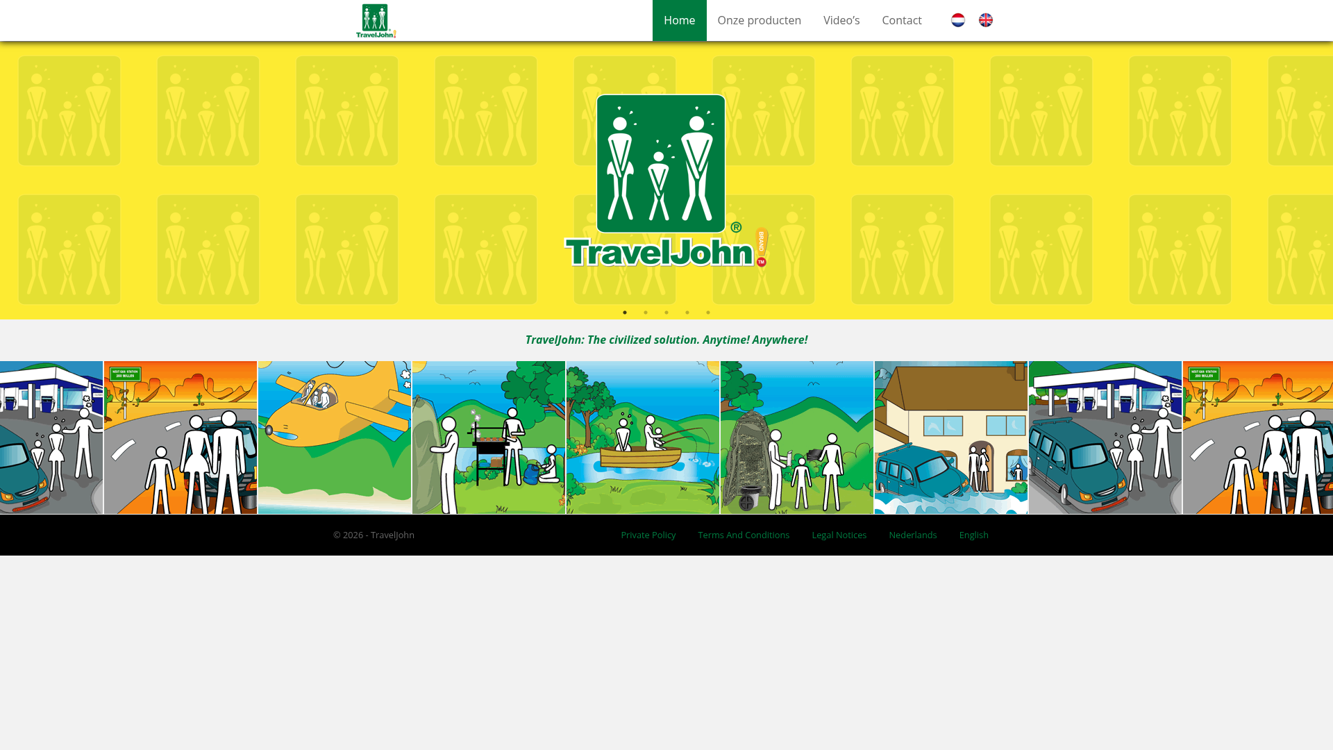 Screenshot van traveljohn.nl