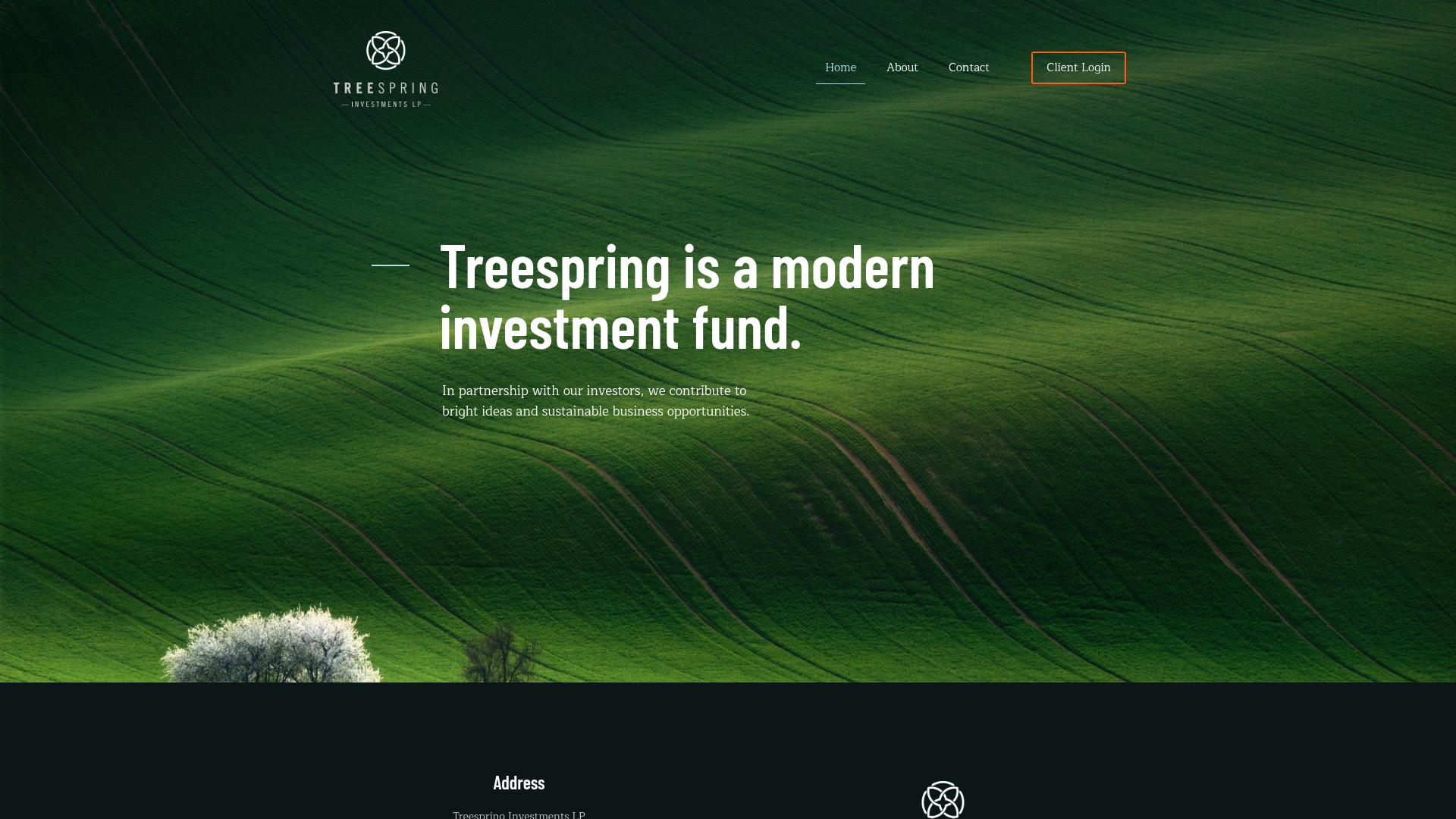 Screenshot van treespring.com