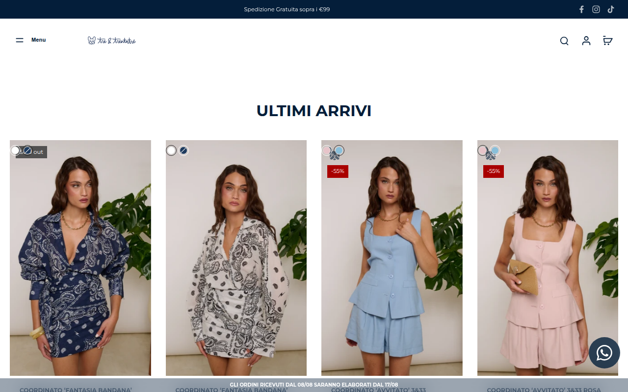 Screenshot van treetrentatreshop.it