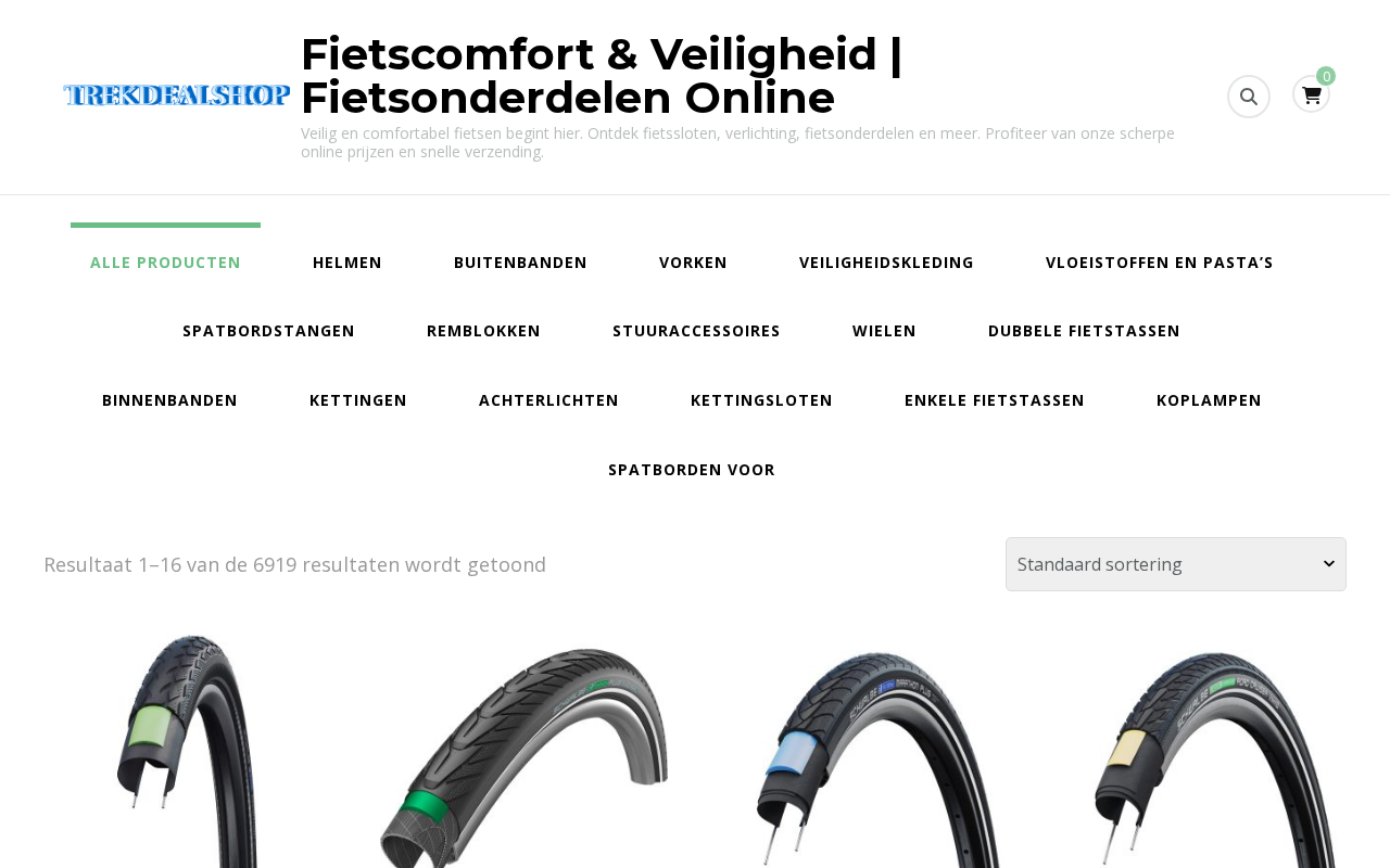 Screenshot van trekdealshop.com