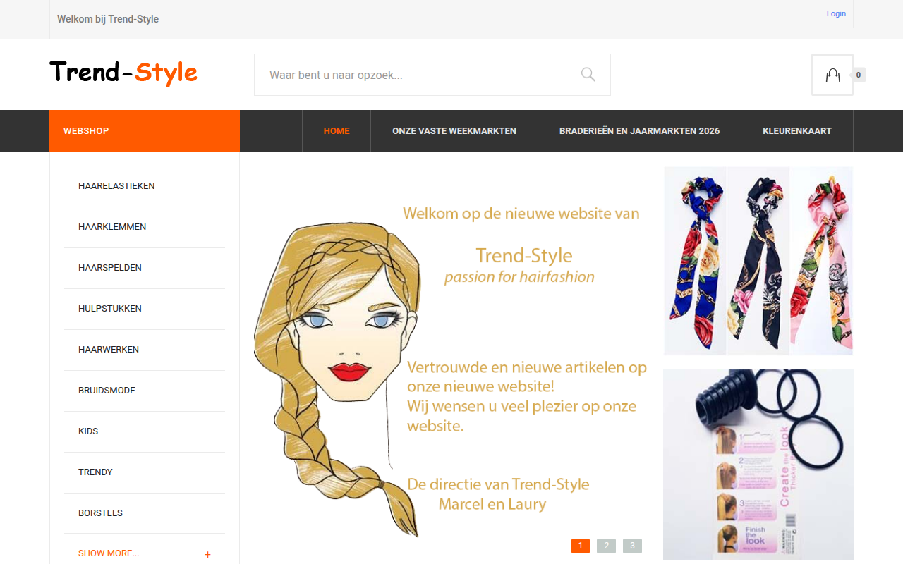 Screenshot van trend-style.nl