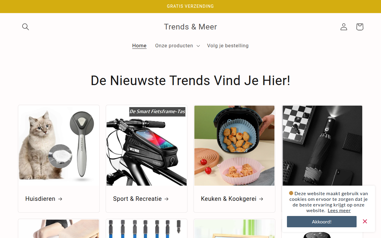 Screenshot van trendsenmeer.nl