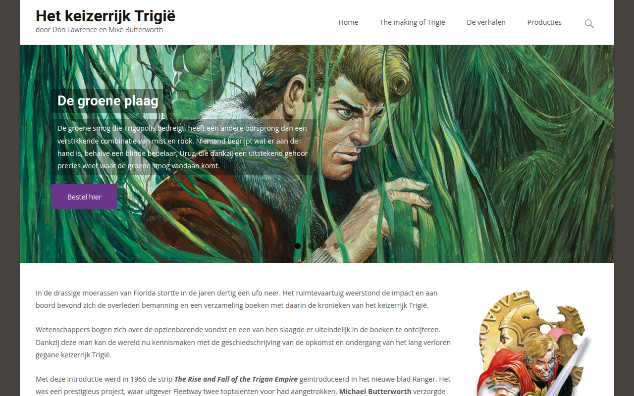 Screenshot van trigie.nl