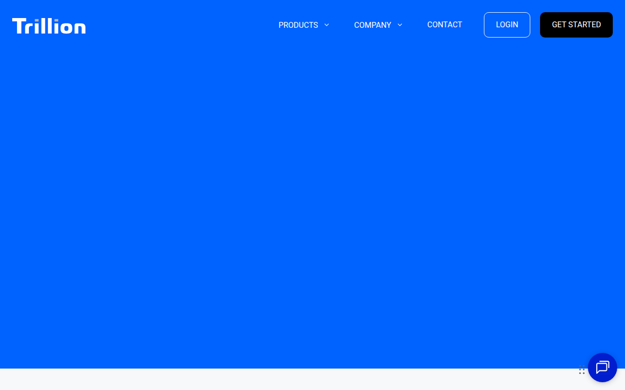 Screenshot van trillion.com