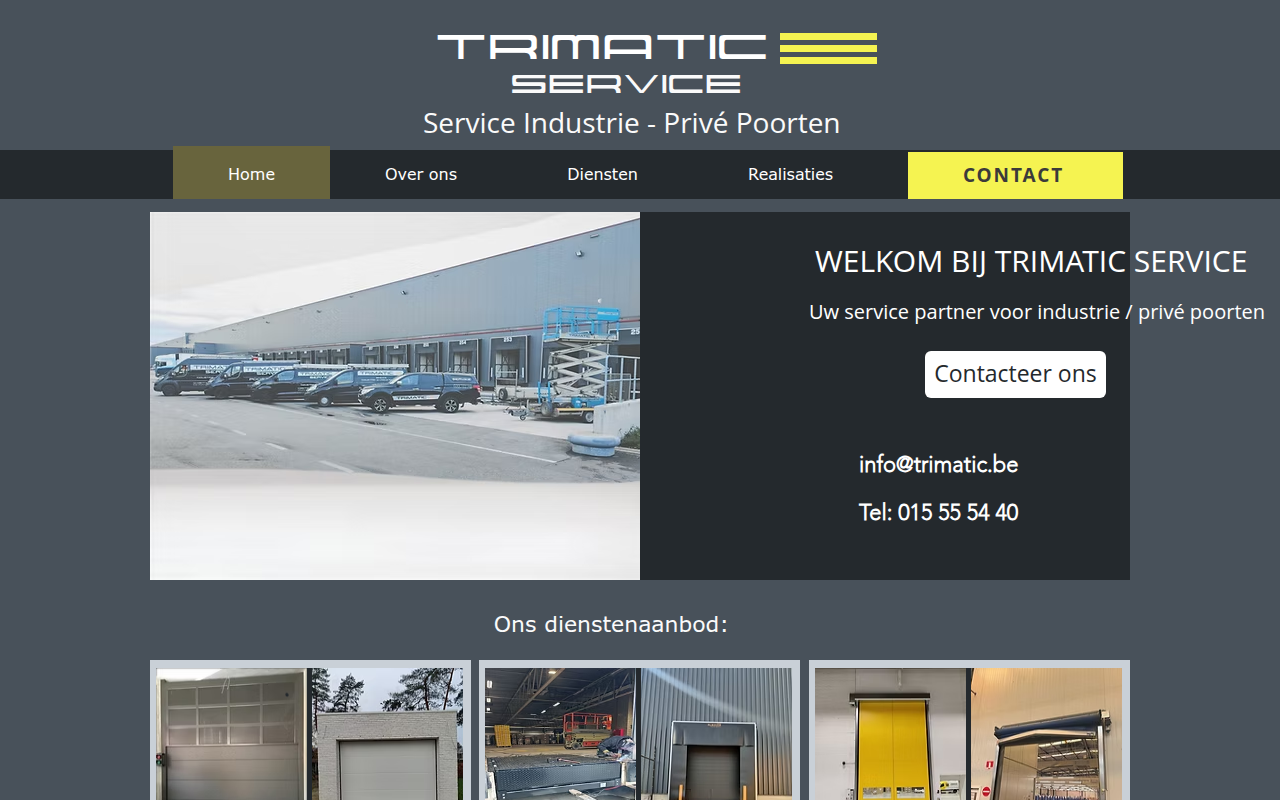 Screenshot van trimatic.be