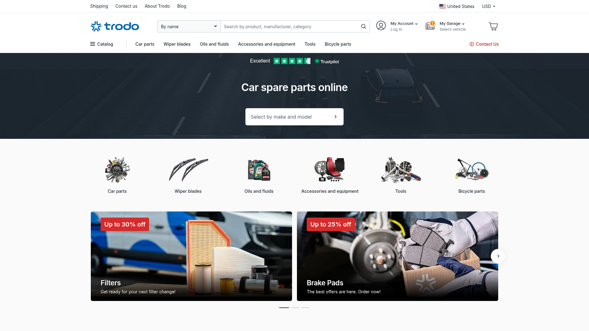 Screenshot van trodo.com