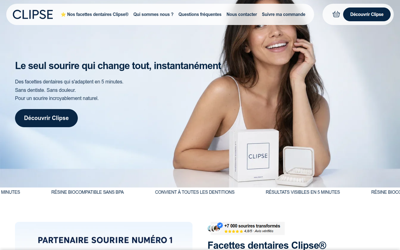 Screenshot van tryclipse.com