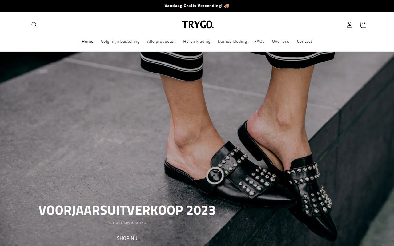 Screenshot van trygo.nl