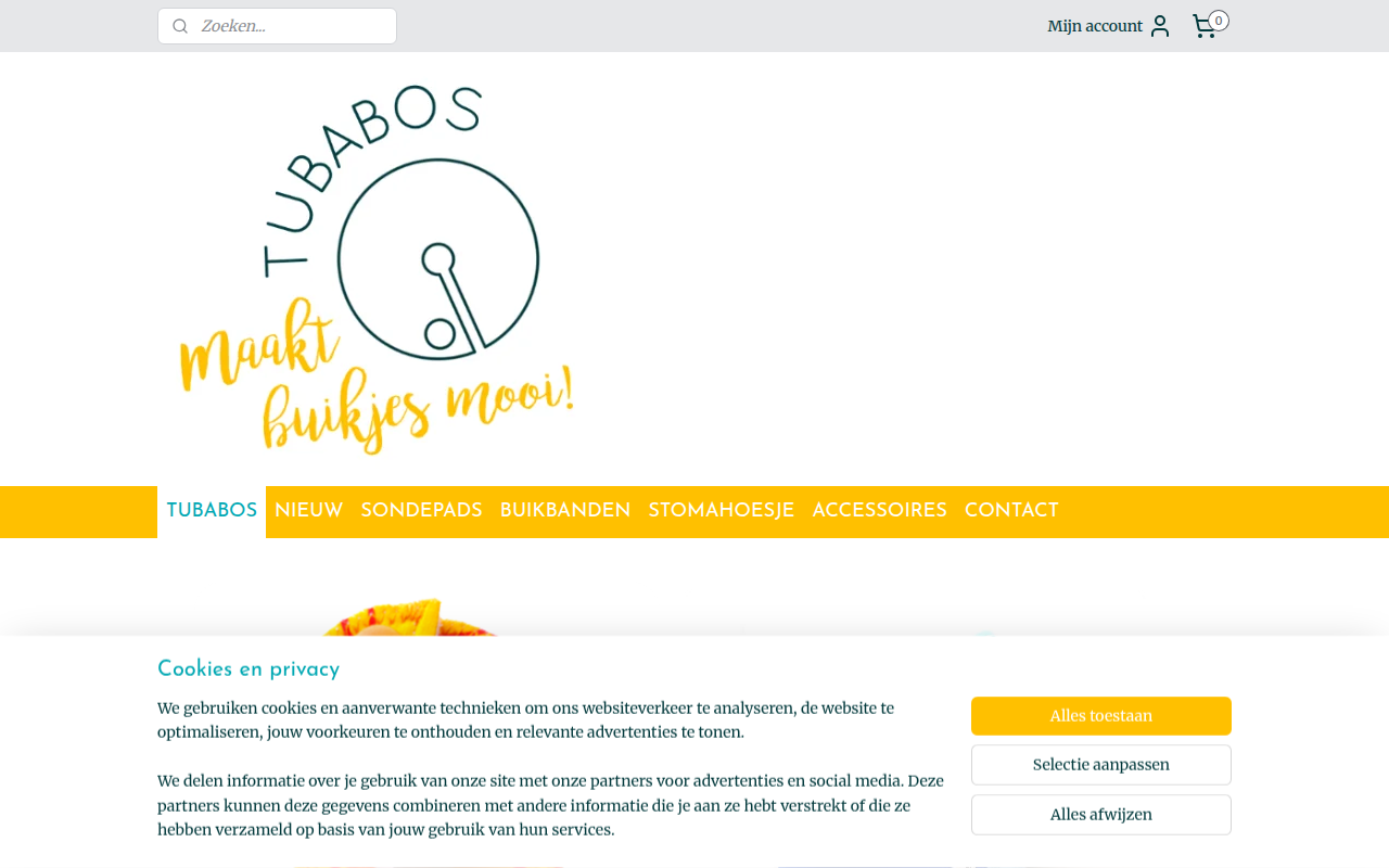 Screenshot van tubabos.com