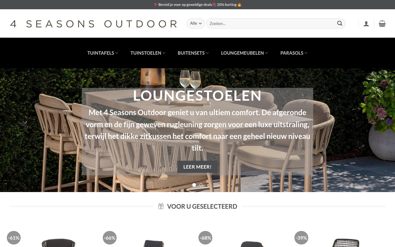 Screenshot van tuin4seasonsoutdoor.com