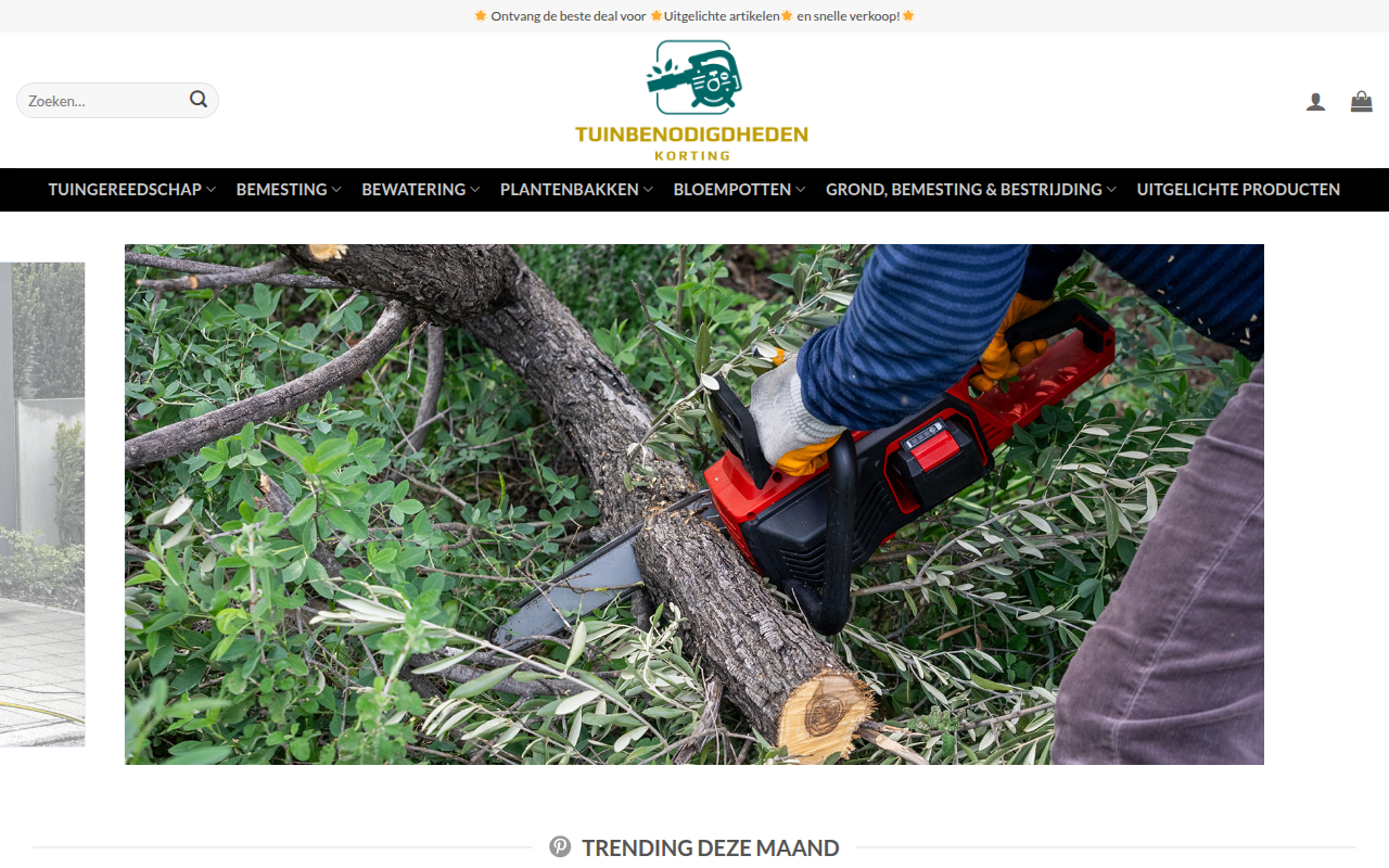 Screenshot van tuinbouwartikelen-nl.com