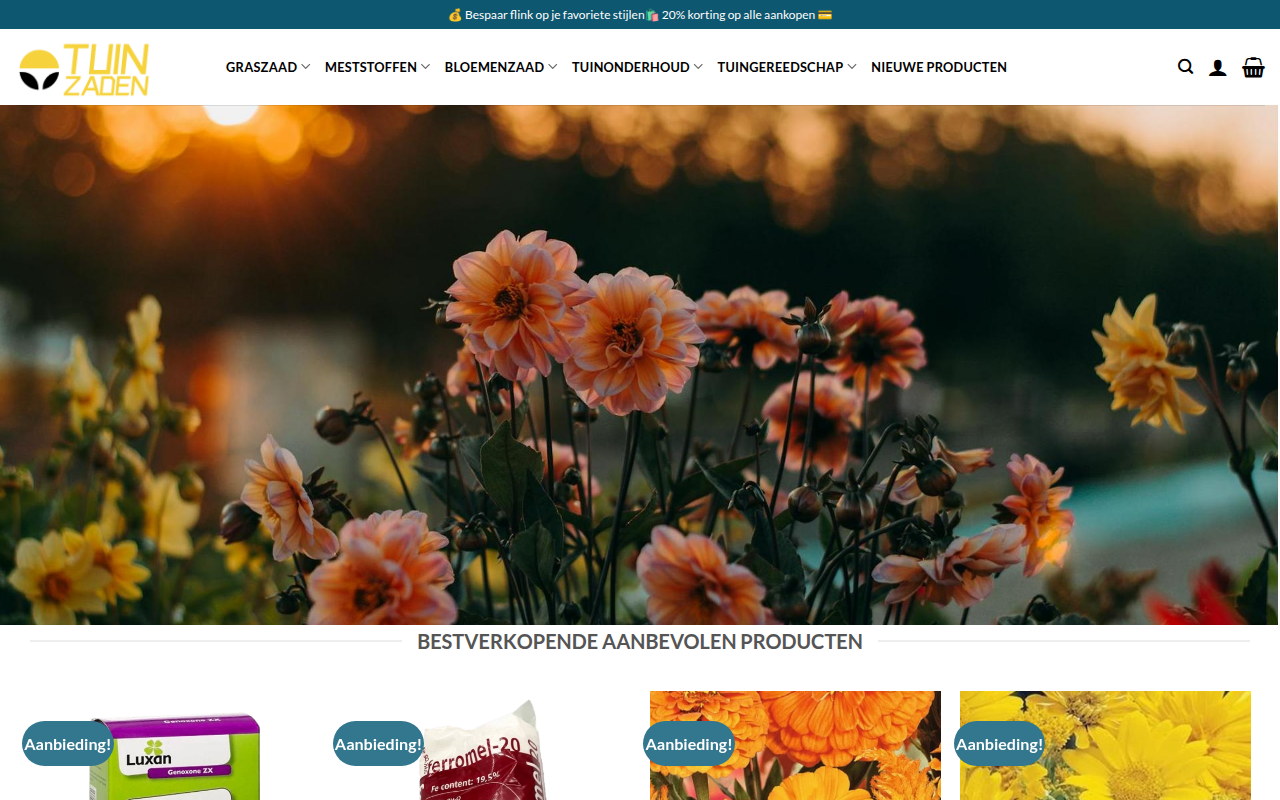 Screenshot van tuinmestshop.com