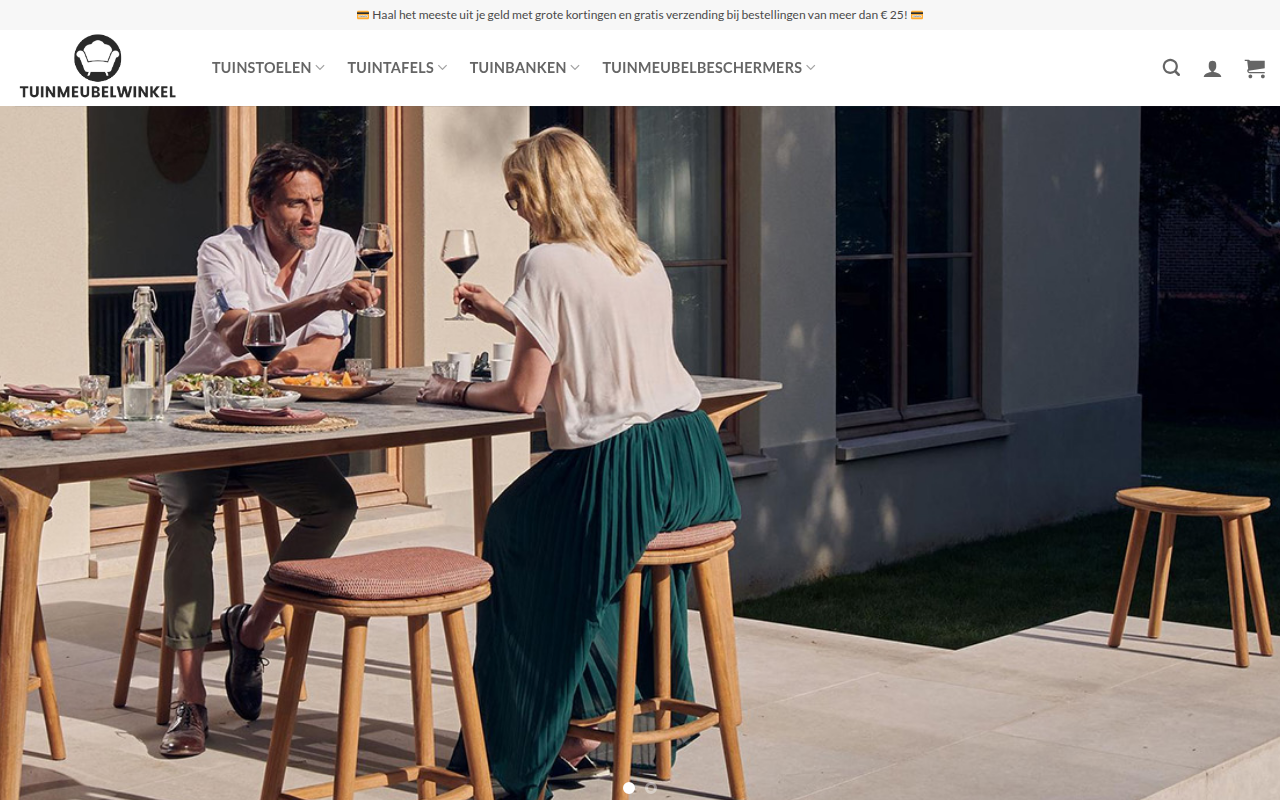 Screenshot van tuinmeubelensale.com