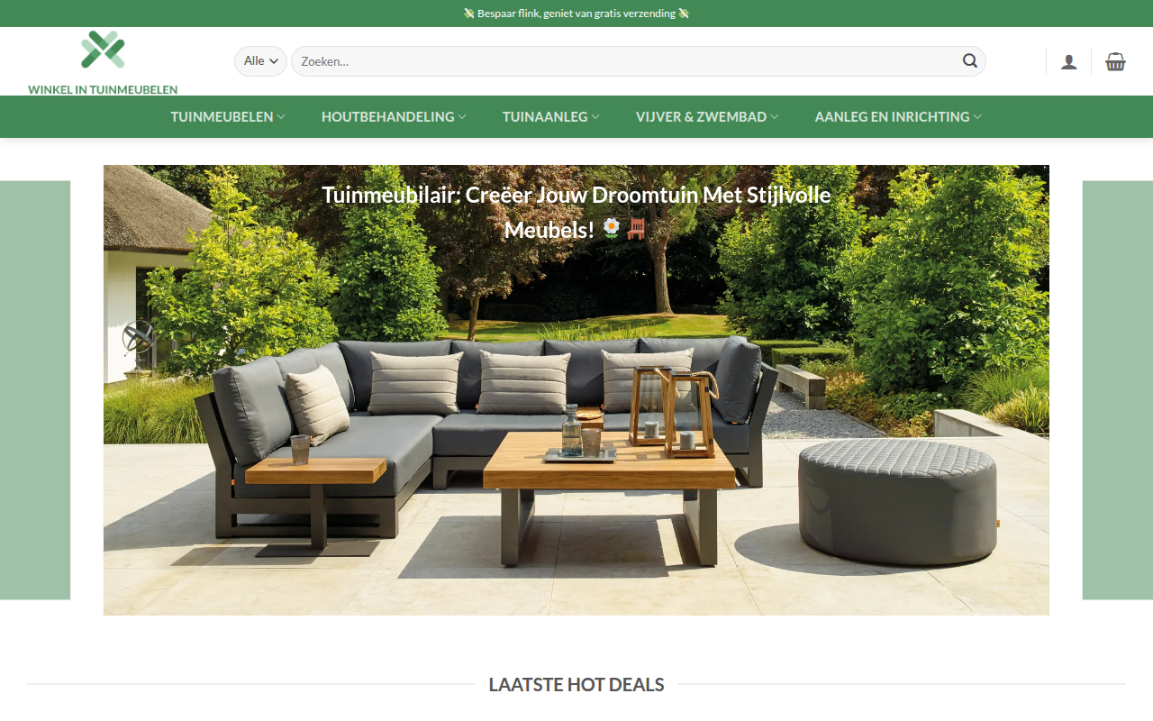 Screenshot van tuinmeubilairnl.com