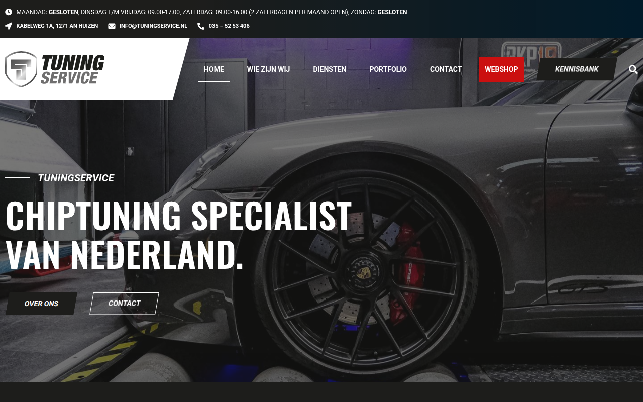 Screenshot van tuningservice.nl