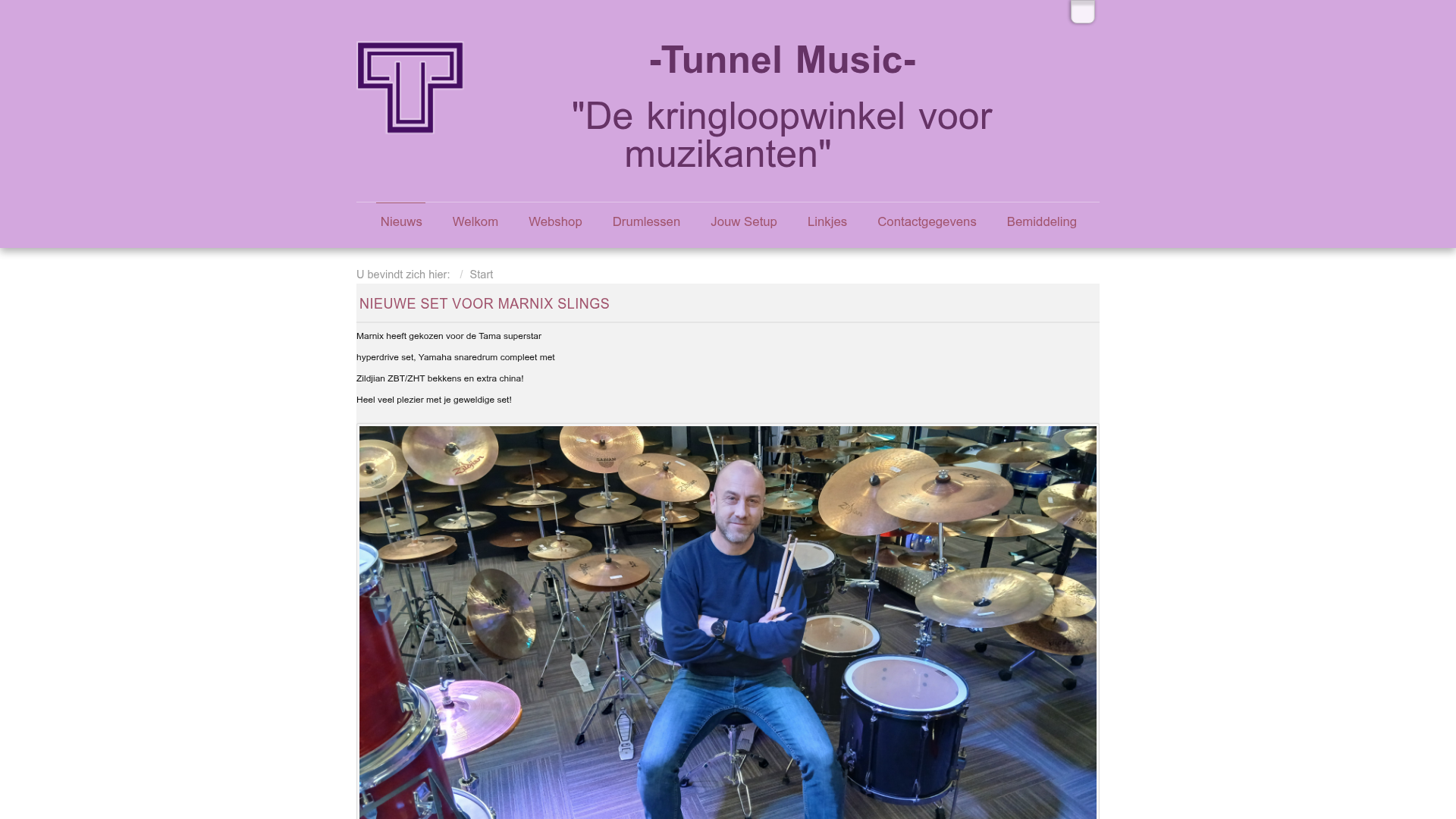 Screenshot van Tunnelmusic