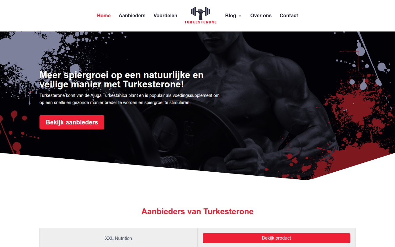 Screenshot van turkesterone.nl
