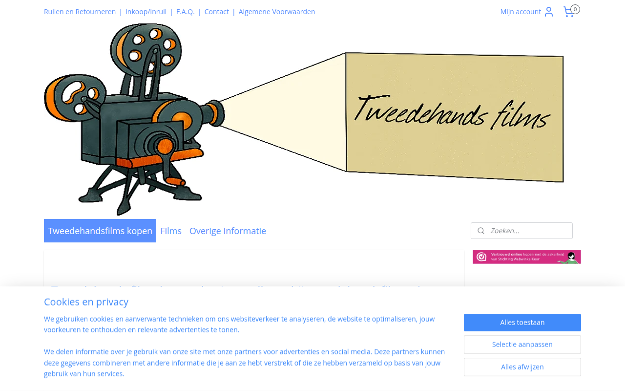 Screenshot van tweedehandsfilms.nl