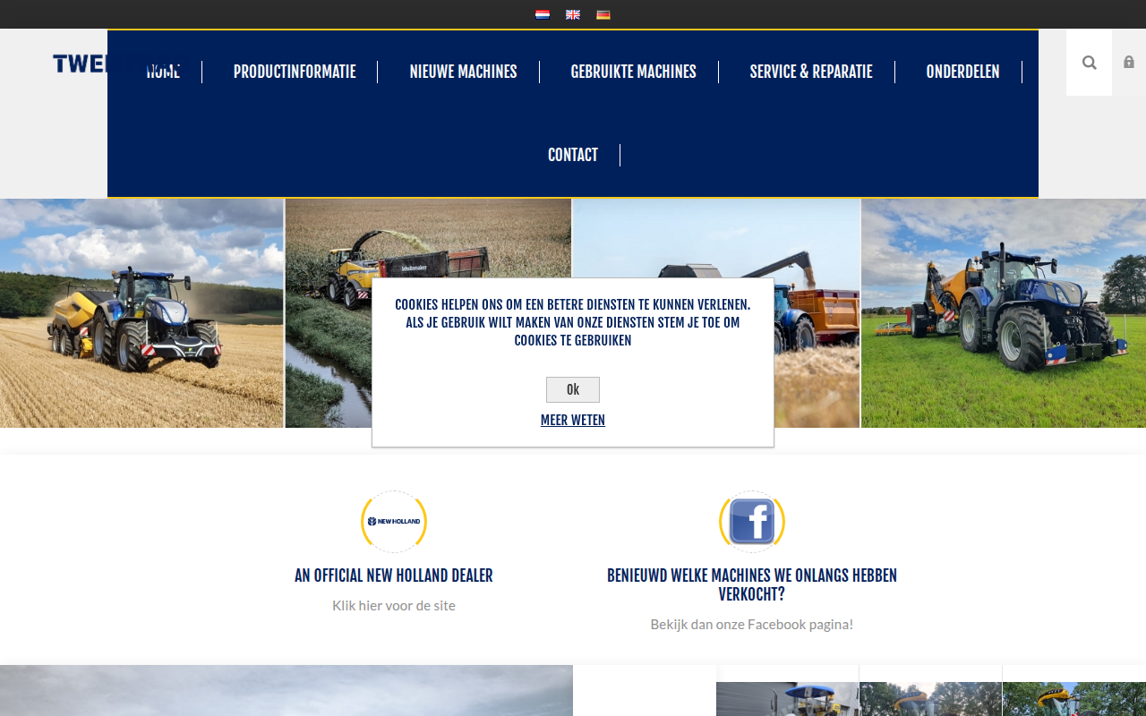 Screenshot van twentrac.nl