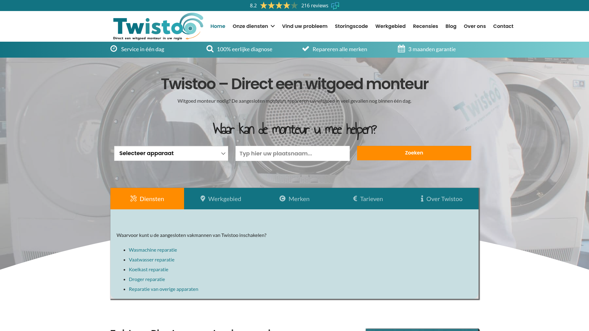 Screenshot van twistoo.nl