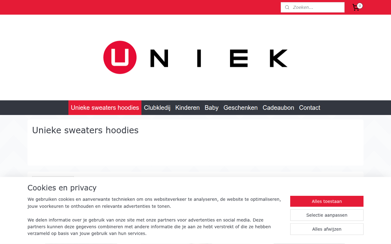 Screenshot van U-niek