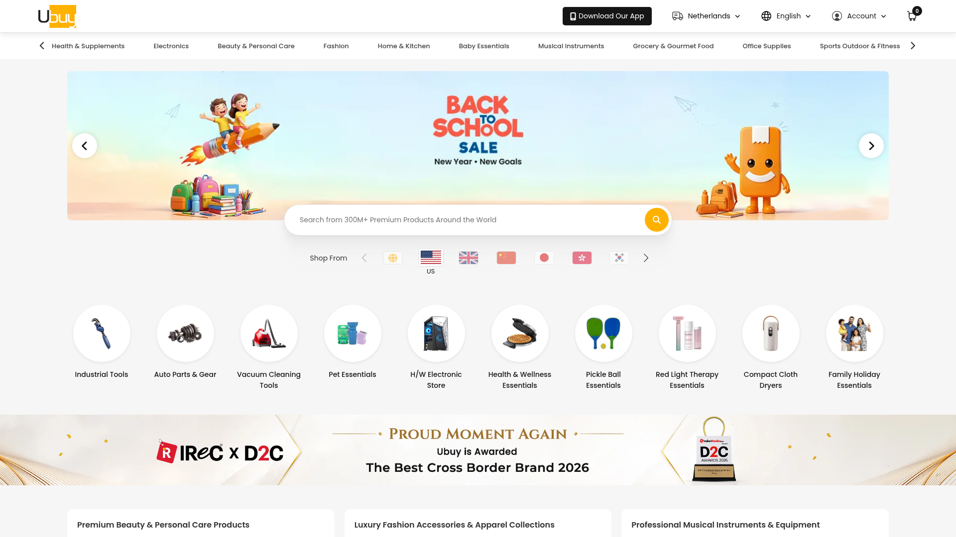 Screenshot van ubuy.co.nl