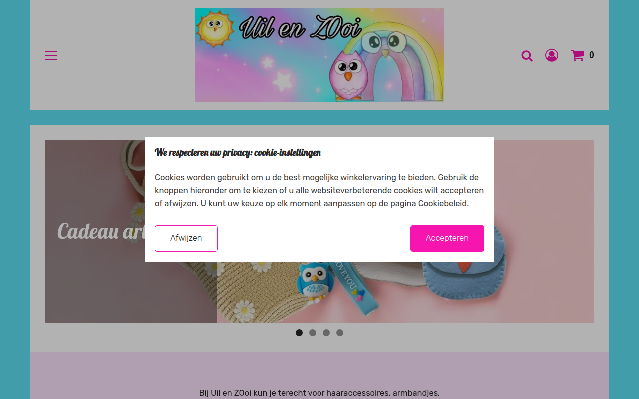 Screenshot van uilenzooi.nl