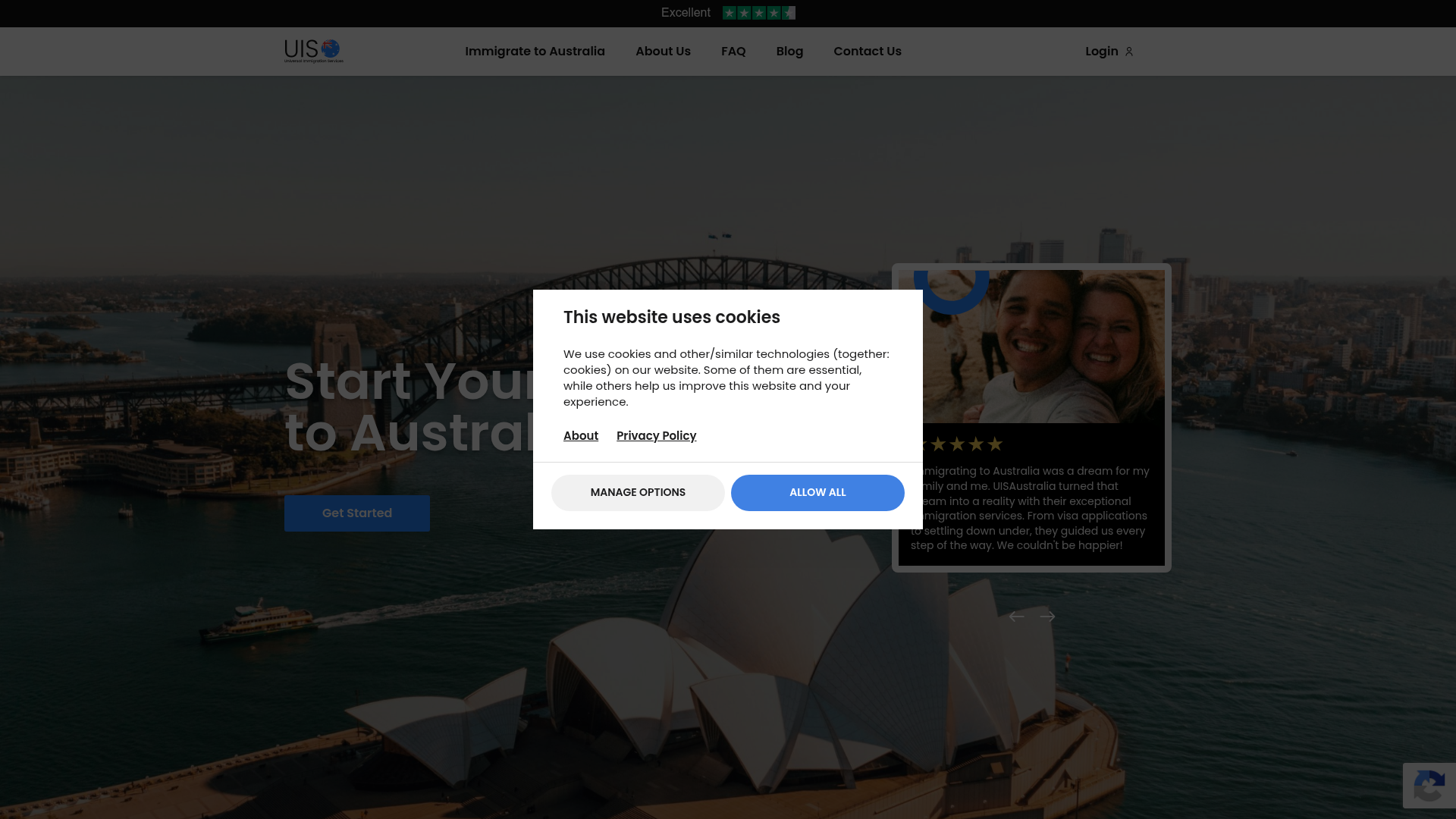 Screenshot van uisaustralia.com