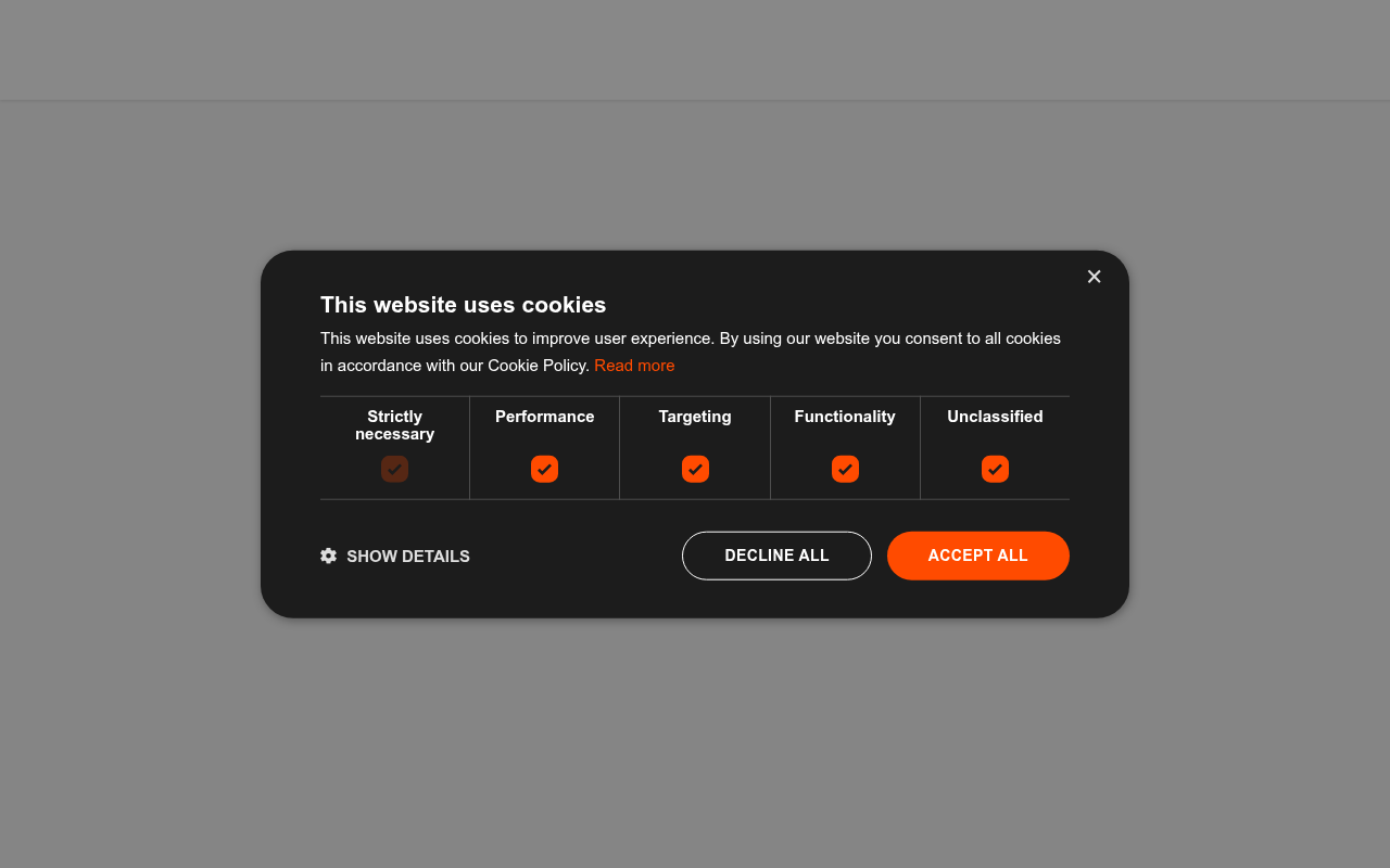 Screenshot van uk.redbrain.shop