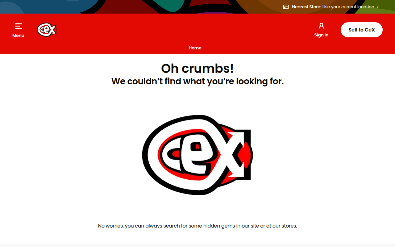 Screenshot van uk.webuy.com
