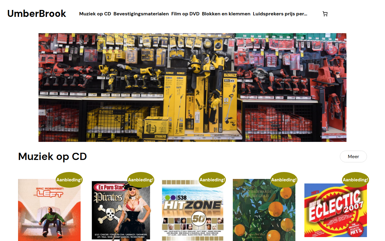 Screenshot van umberbrook.com