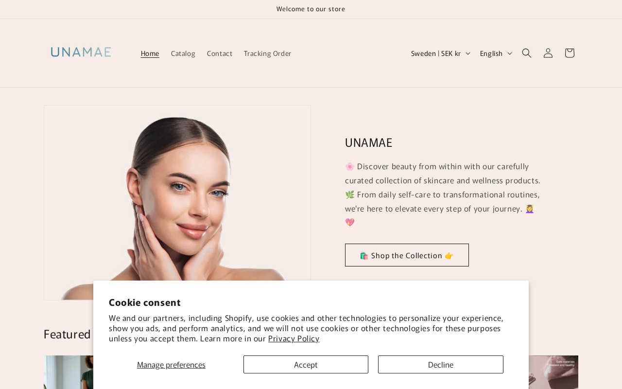Screenshot van unamae.com