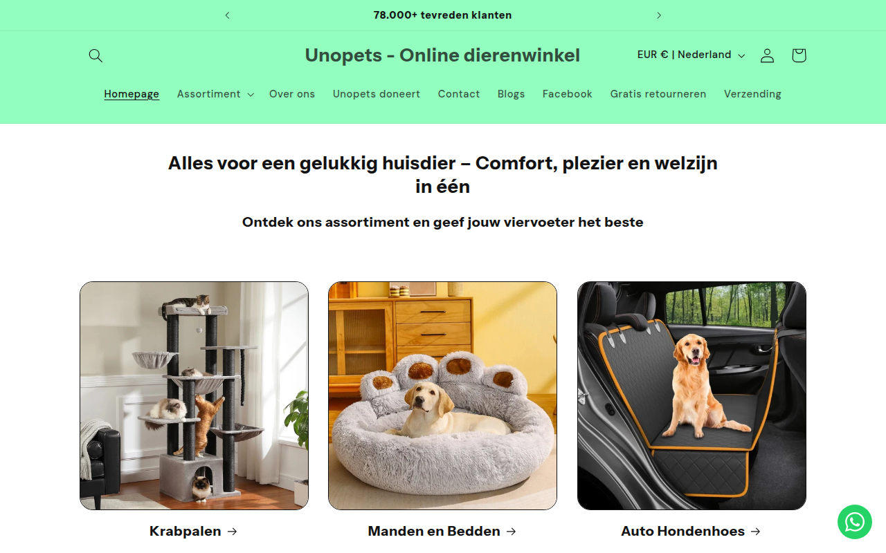 Screenshot van Unopets