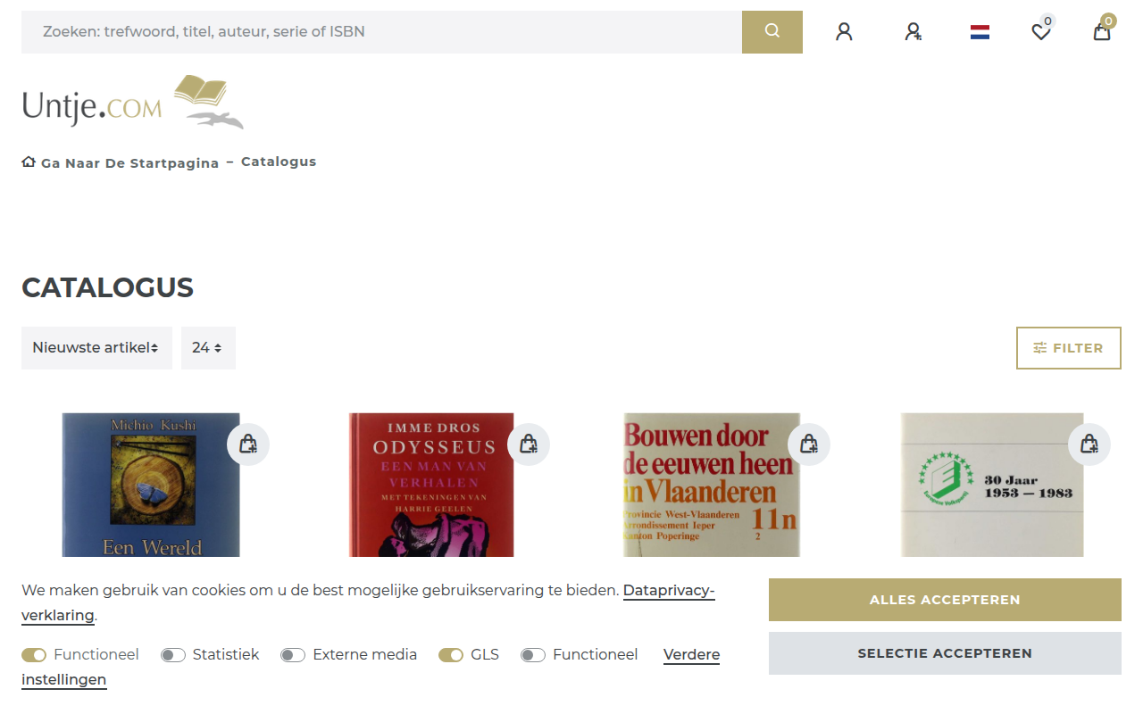 Screenshot van untje.com