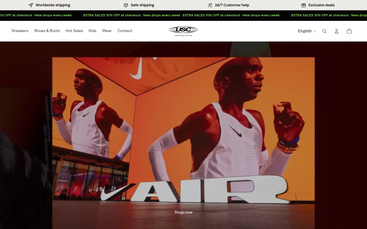 Screenshot van urbanstepco.com