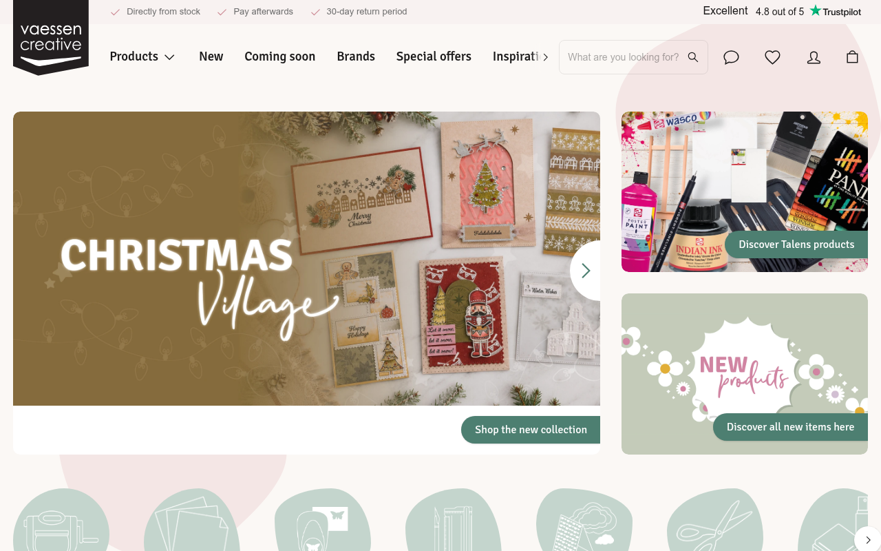 Screenshot van vaessen-creative.com