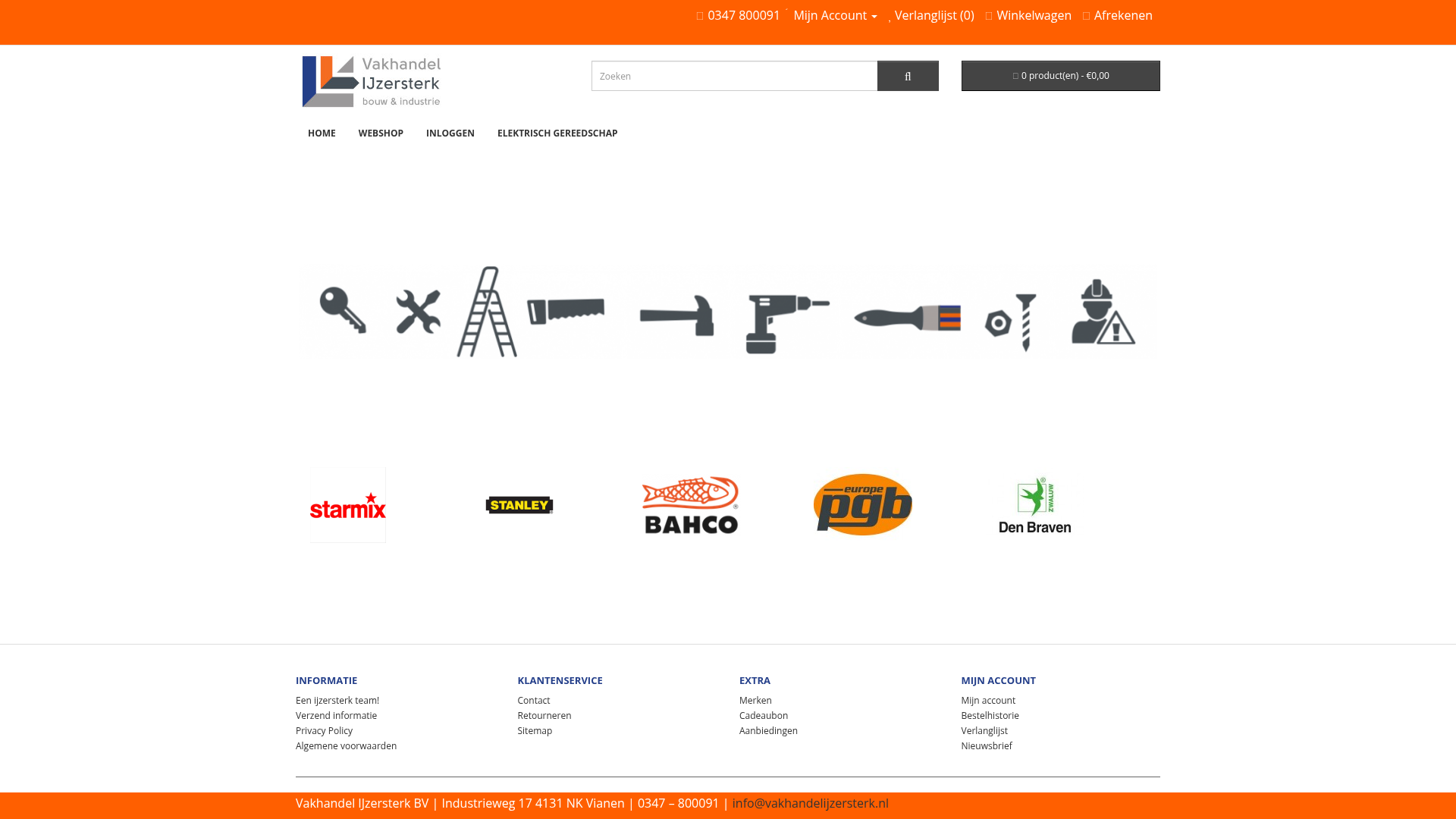 Screenshot van vakhandelijzersterk.nl