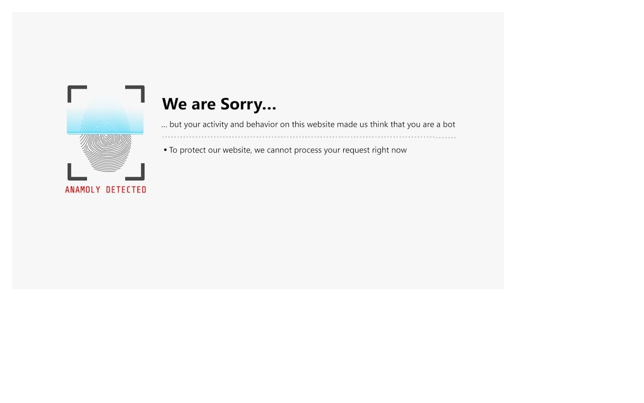 Screenshot van Radware Block Page