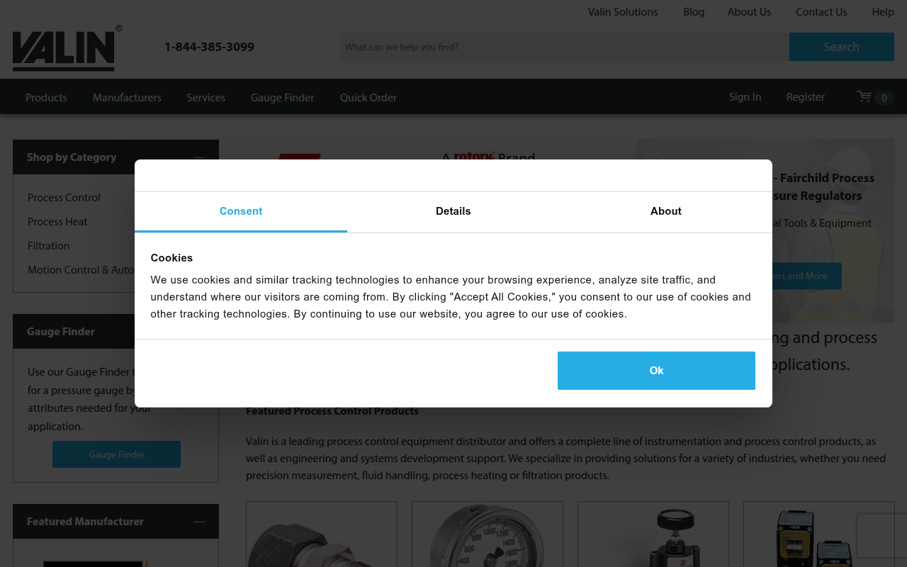 Screenshot van valinonline.com